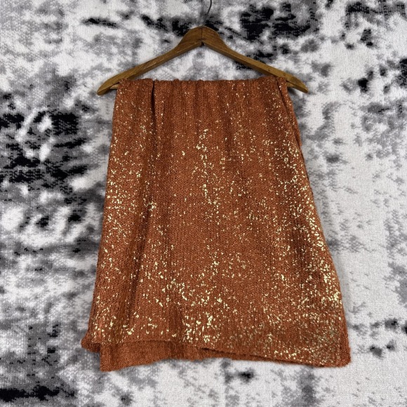 Madison 88 Scarf Womens Acrylic Sparkly Fall Colors - Picture 1 of 7